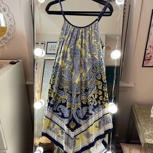 Soma Enbliss Scarf Hem Chemise in Virtue Paisley Navy ⭐️SALE⭐️